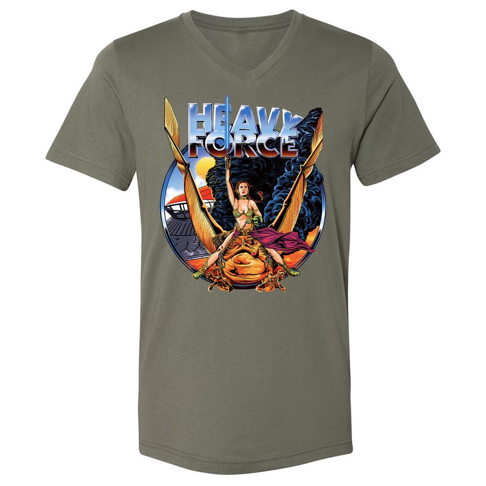 Unisex V-Neck T-Shirt - C8TF8832 - Military Green - 10