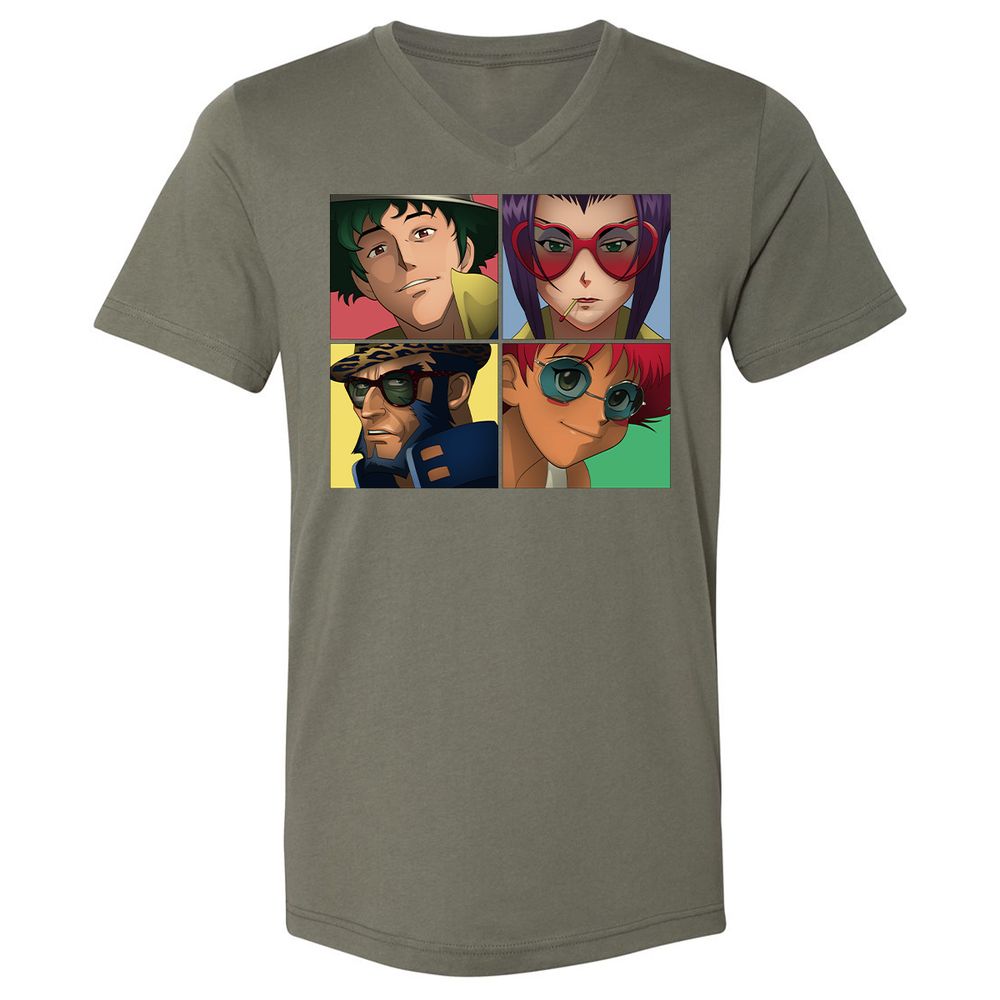 Unisex V-Neck T-Shirt - JGVQJMP5 - Military Green - 10