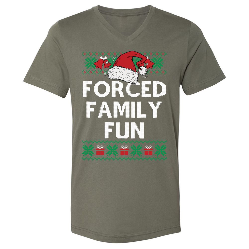 Unisex V-Neck T-Shirt - SEZ4GKKC - Military Green - 10