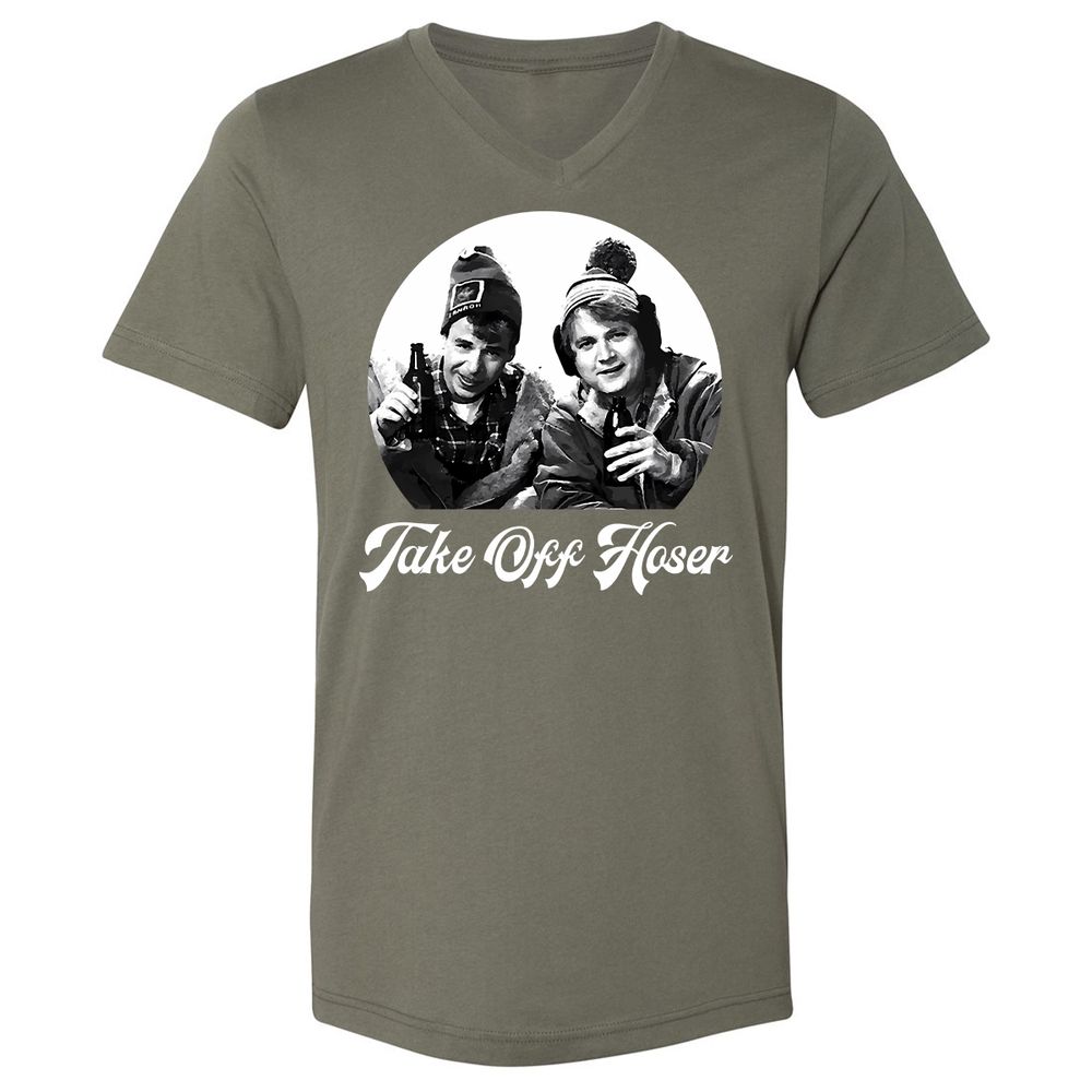 Unisex V-Neck T-Shirt - U1YLWRBW - Military Green - 10