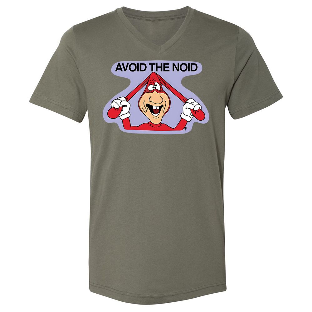 Unisex V-Neck T-Shirt - X6ZQWS5R - Military Green - 10