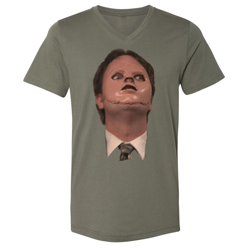 Unisex V-Neck T-Shirt - 35EXWUGY - Military Green - 10