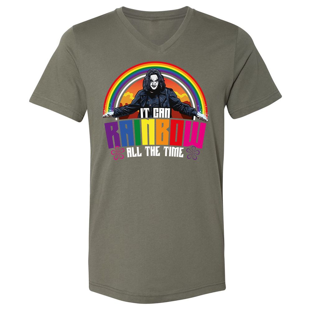 Unisex V-Neck T-Shirt - SPNV65ZJ - Military Green - 10