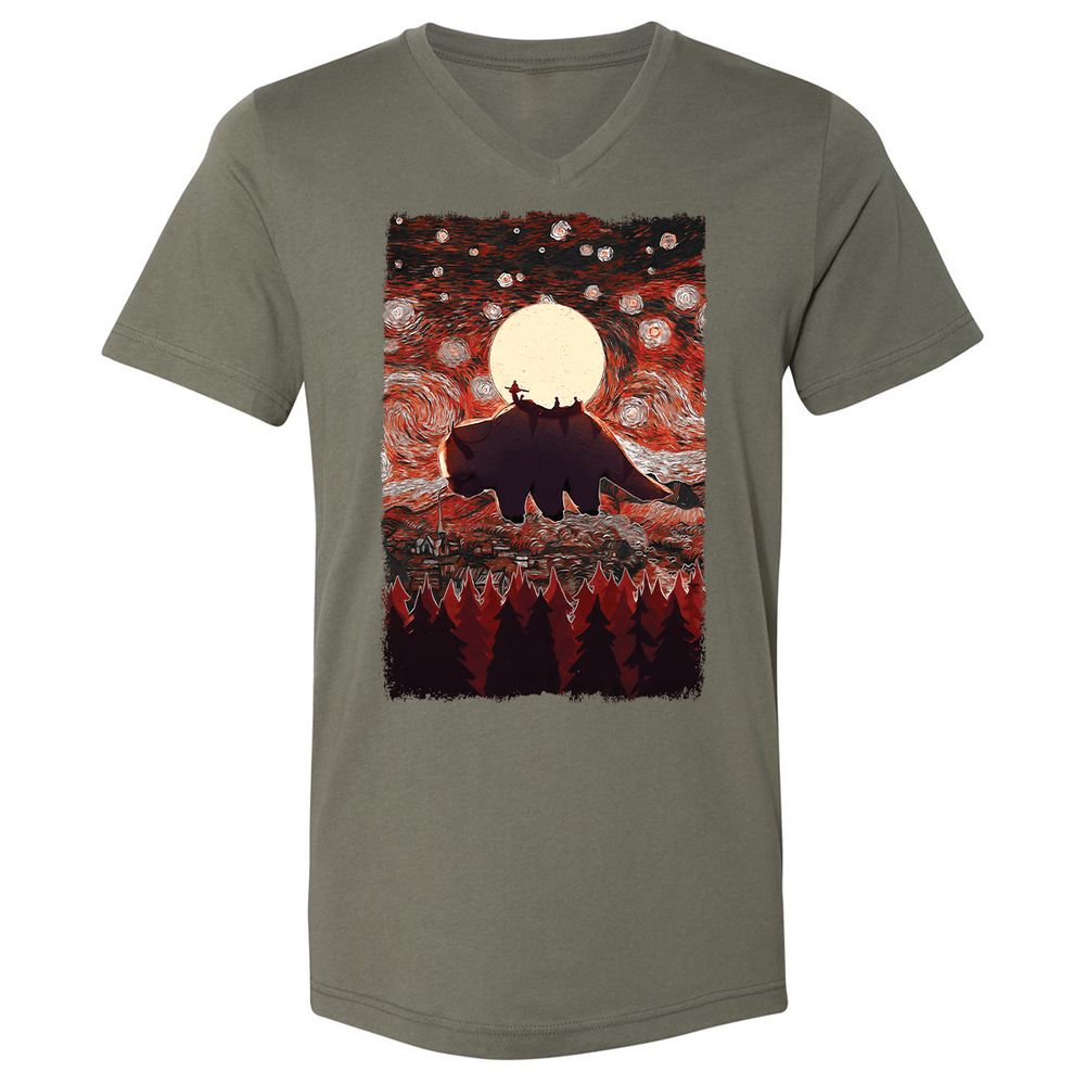 Unisex V-Neck T-Shirt - TG73CHSD - Military Green - 10