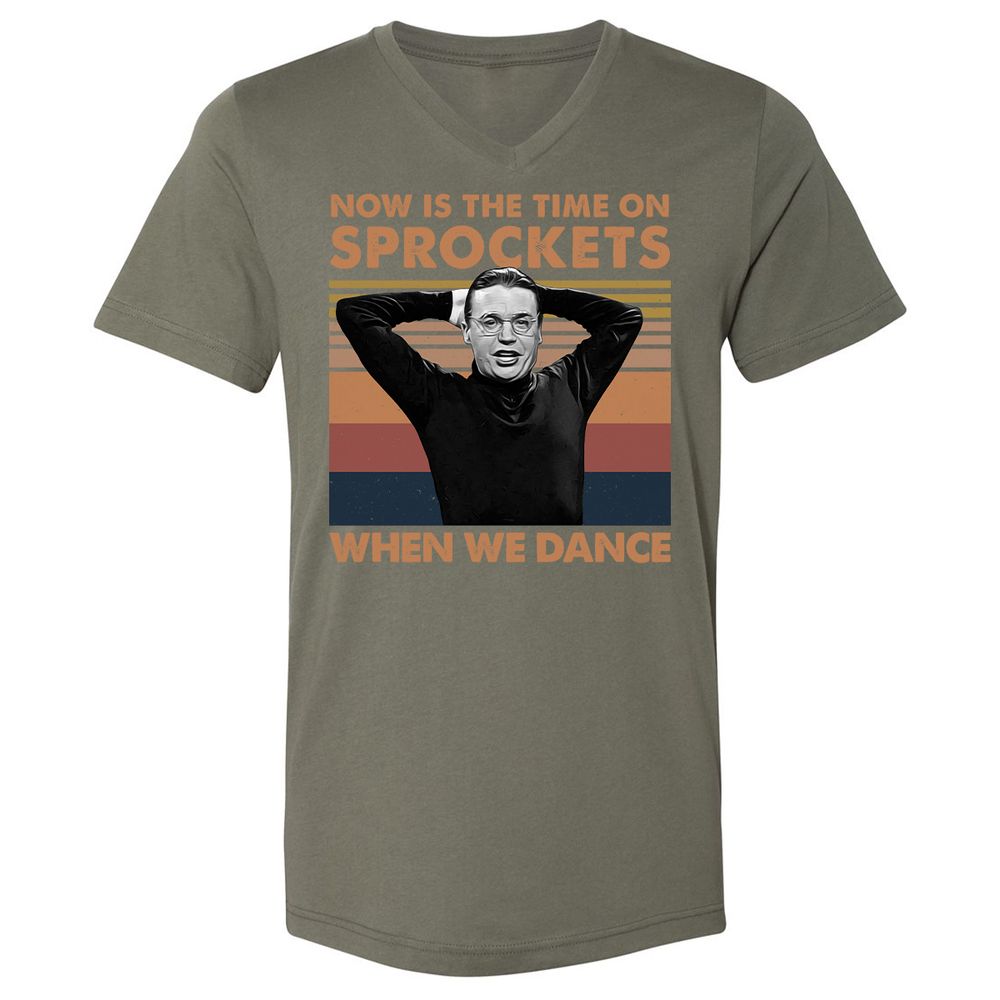 Unisex V-Neck T-Shirt - USE1HNAT - Military Green - 10