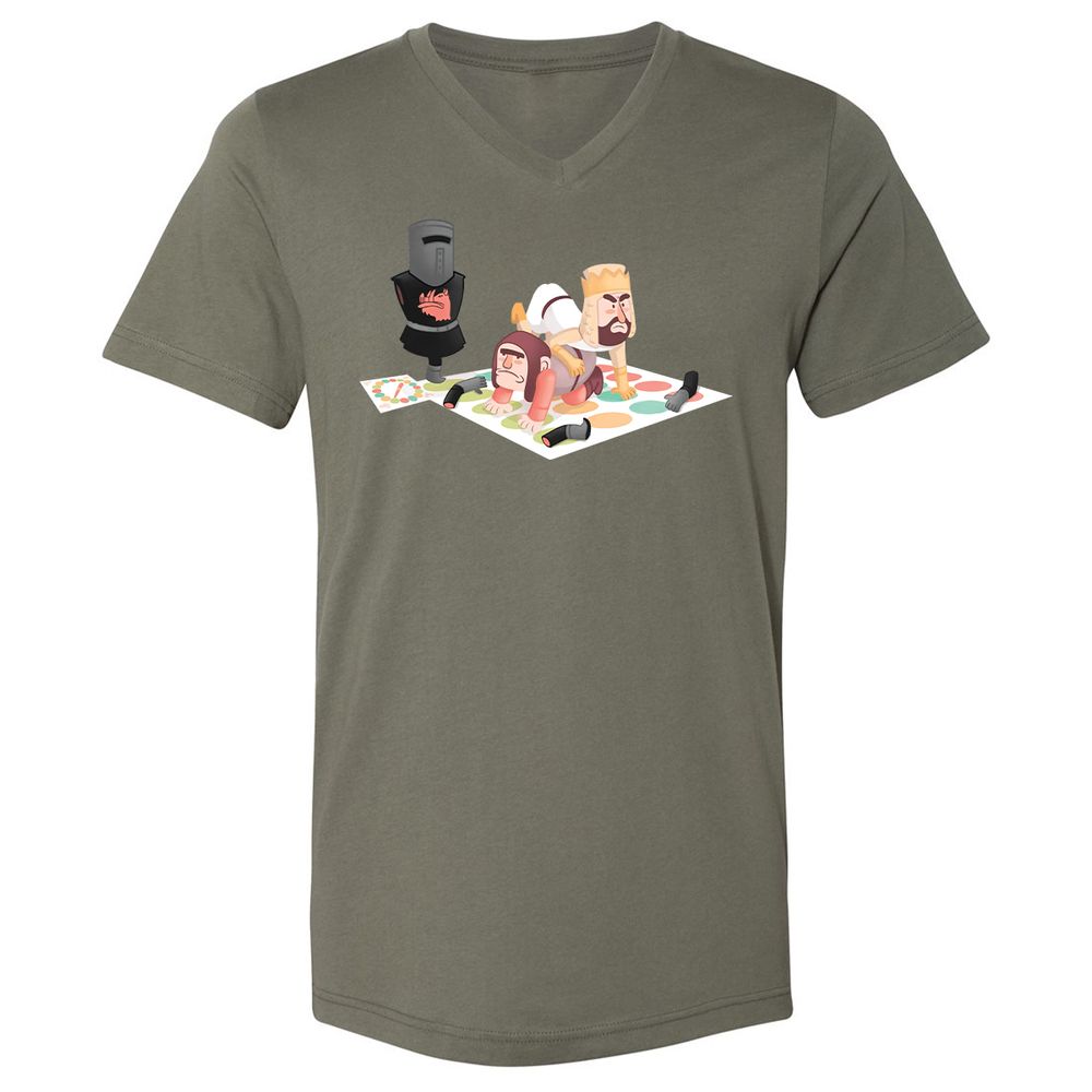 Unisex V-Neck T-Shirt - 262UKWCJ - Military Green - 10