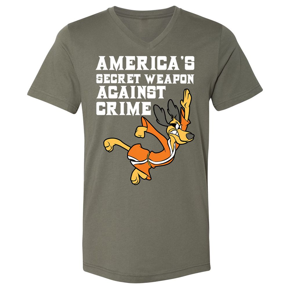 Unisex V-Neck T-Shirt - DTSYVF12 - Military Green - 10
