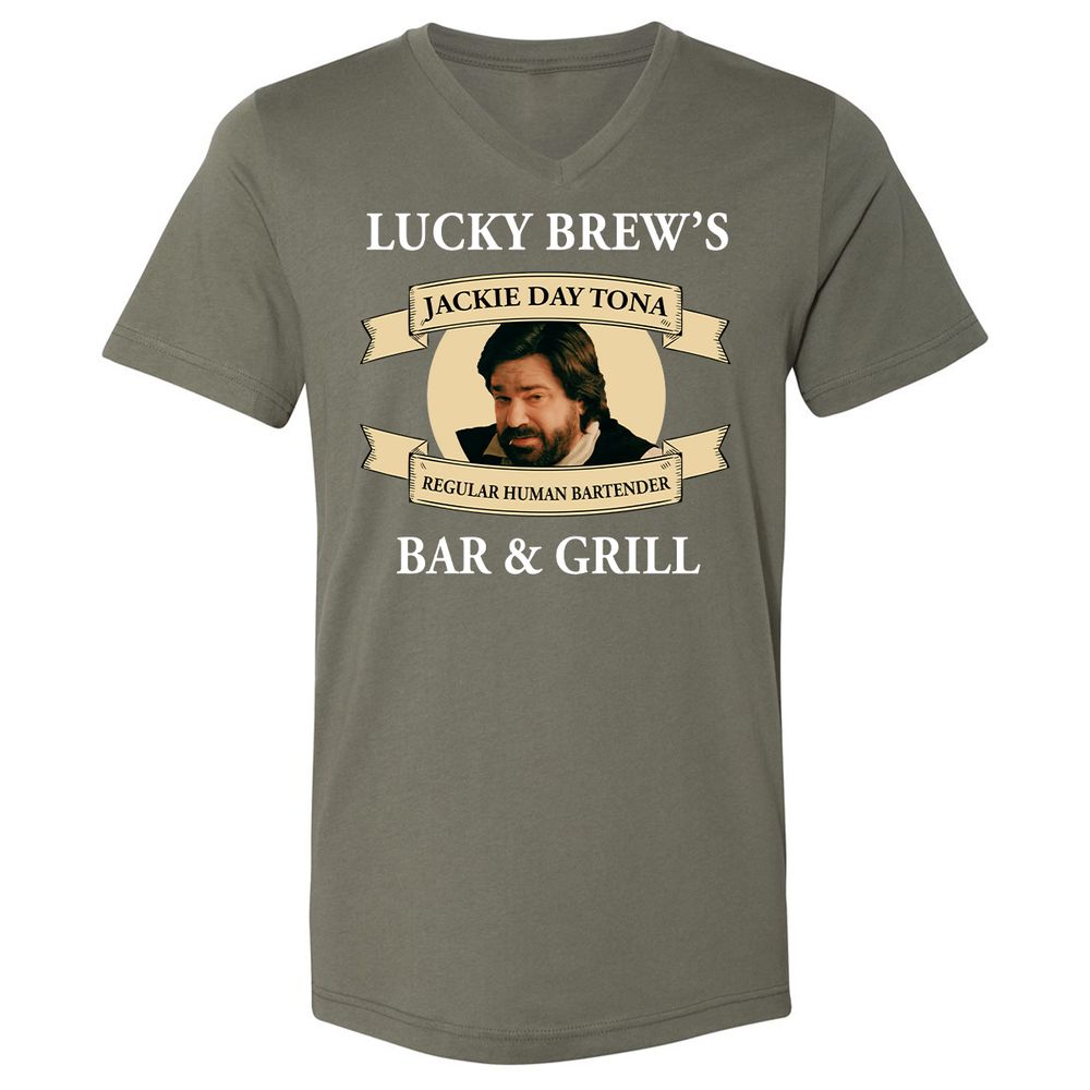 Unisex V-Neck T-Shirt - CCU4RG15 - Military Green - 10