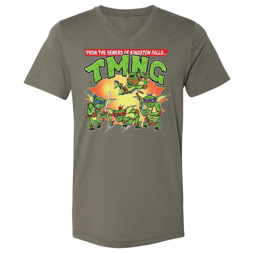 Unisex V-Neck T-Shirt - ET3QETBT - Military Green - 10