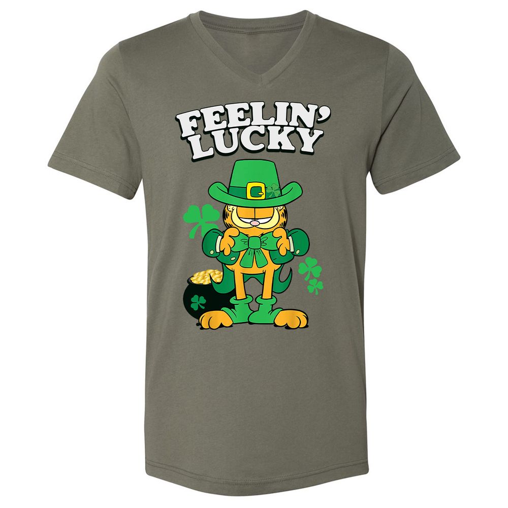 Unisex V-Neck T-Shirt - J1CLFBJ3 - Military Green - 10