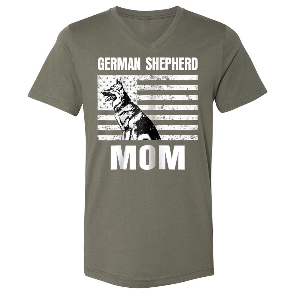 Unisex V-Neck T-Shirt - HZMVDJ22 - Military Green - 10