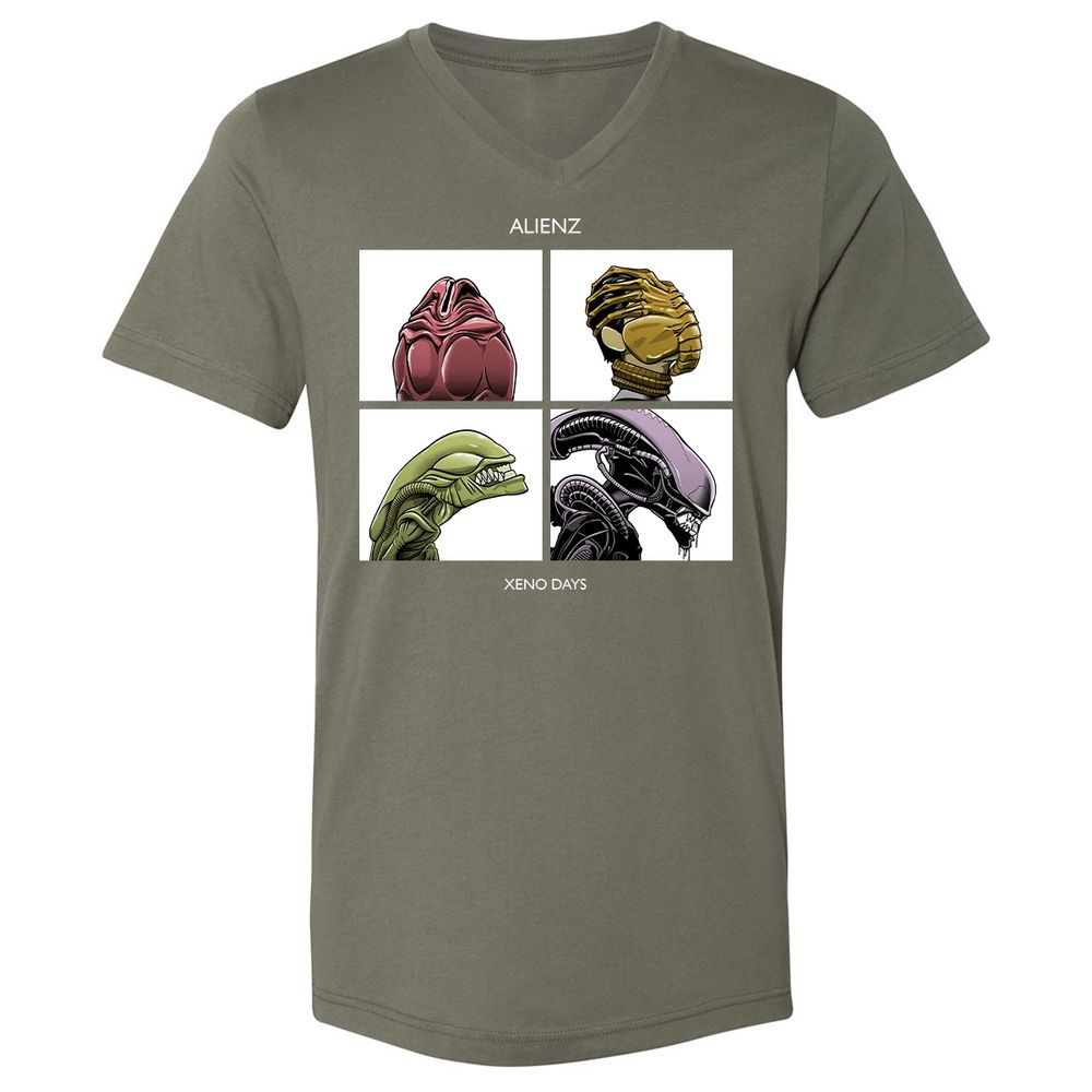 Unisex V-Neck T-Shirt - TVN763C4 - Military Green - 10