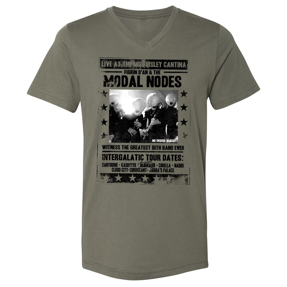 Unisex V-Neck T-Shirt - MAJNNTJN - Military Green - 10