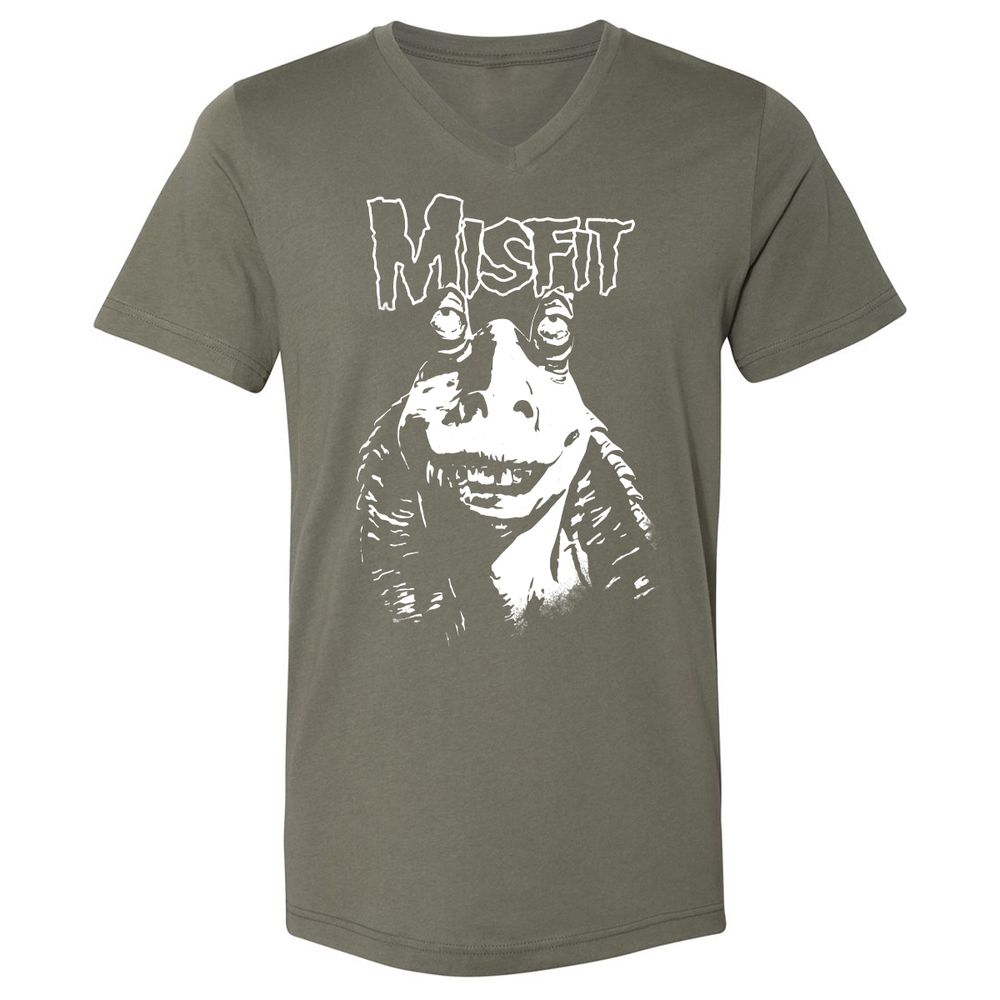 Unisex V-Neck T-Shirt - TZQ7X51V - Military Green - 10