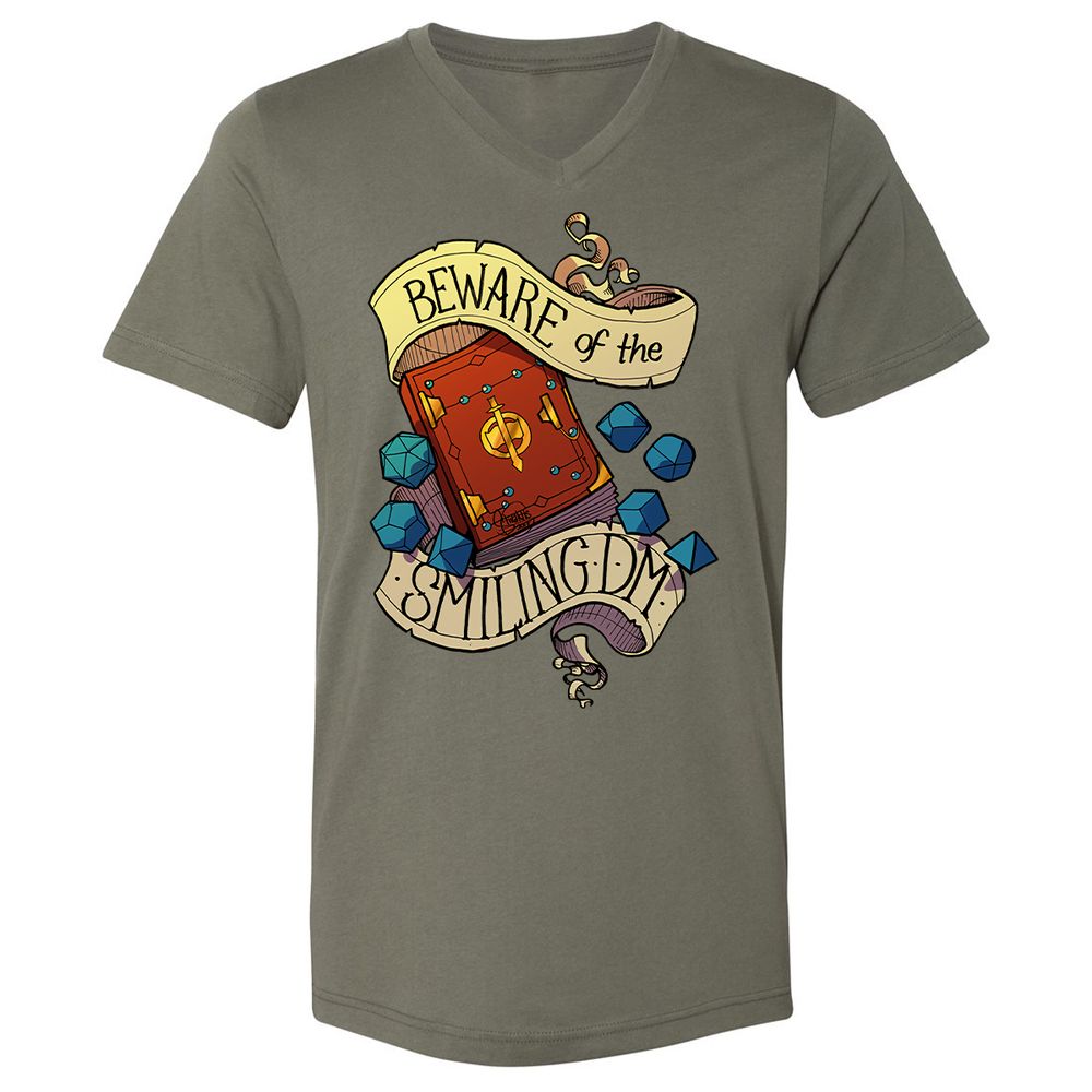 Unisex V-Neck T-Shirt - EFMTYBN7 - Military Green - 10