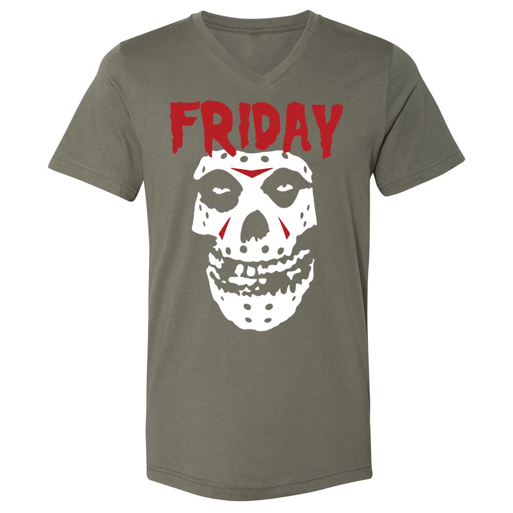 Unisex V-Neck T-Shirt - S3WWMLUY - Military Green - 10