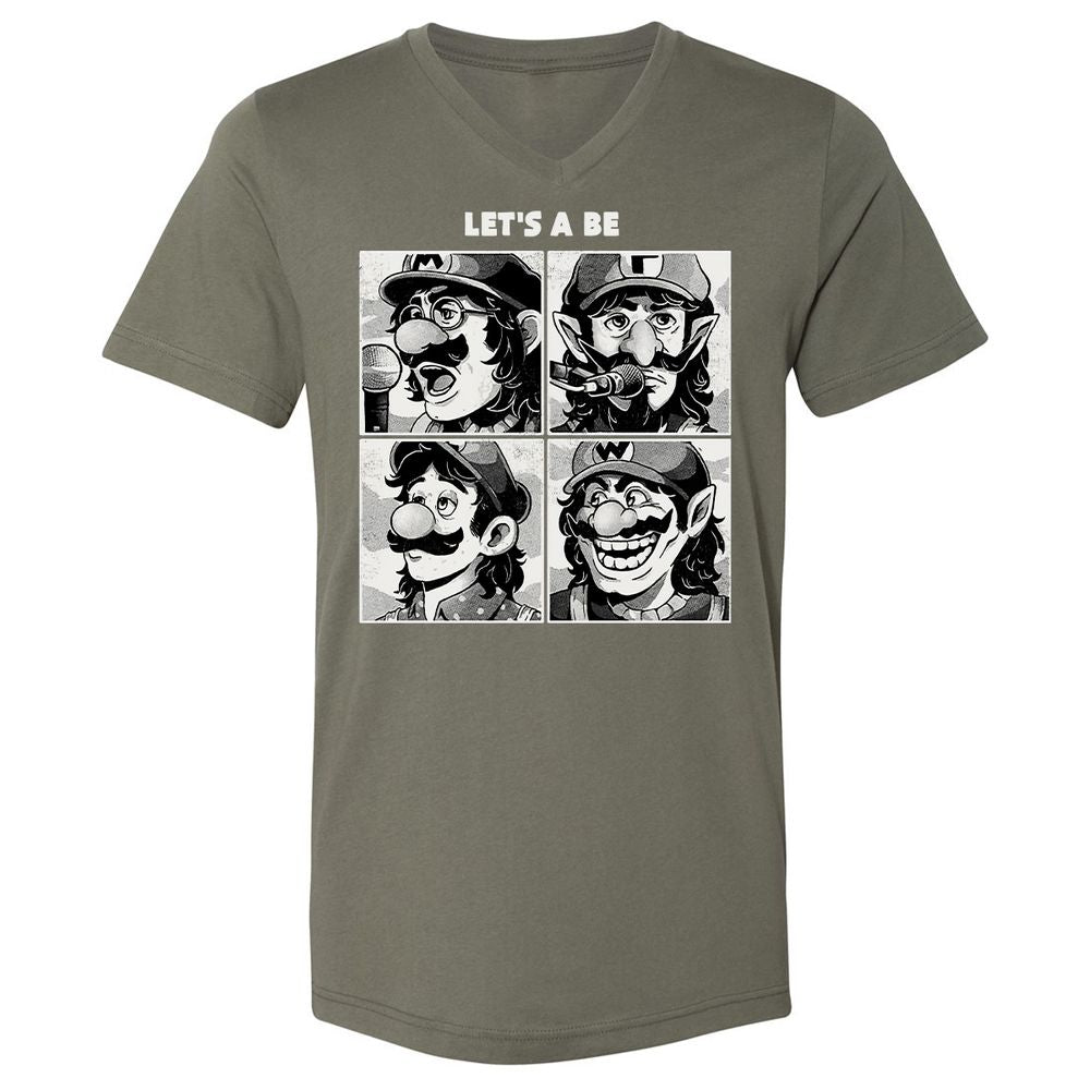 Unisex V-Neck T-Shirt - WH5C9F5V - Military Green - 10