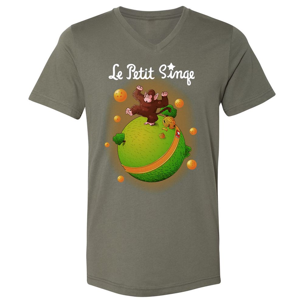Unisex V-Neck T-Shirt - 8P8RS4TM - Military Green - 10
