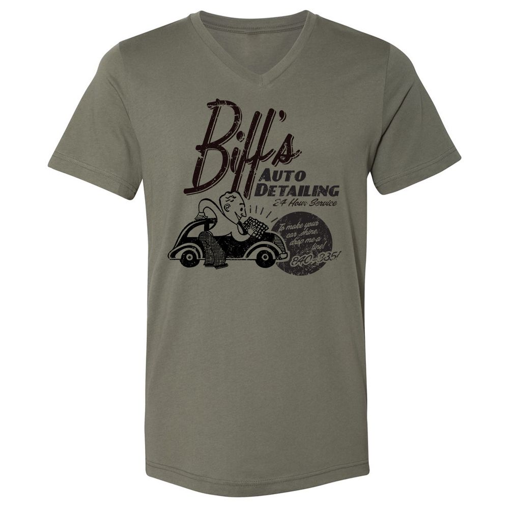 Unisex V-Neck T-Shirt - AHY7LPA8 - Military Green - 10