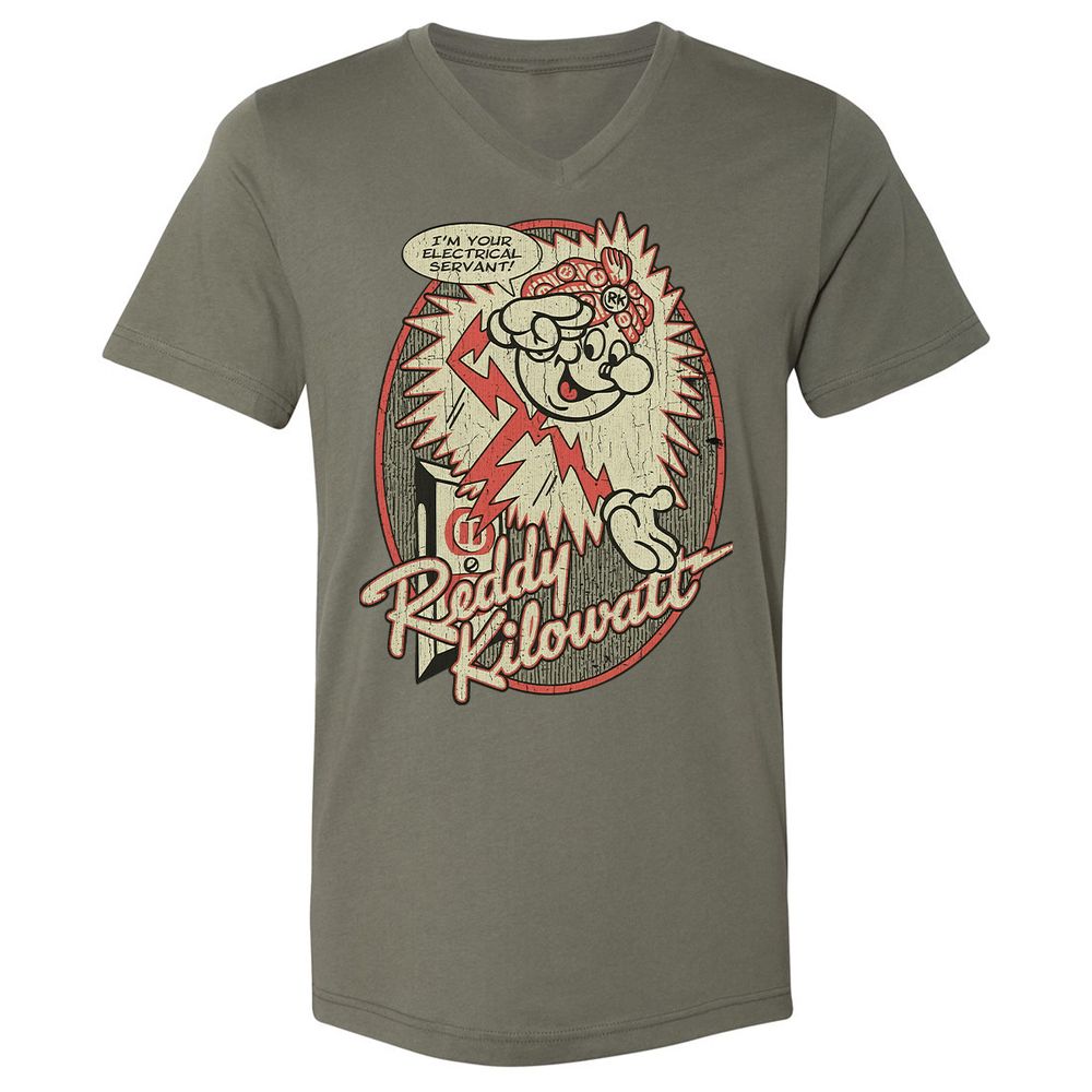 Unisex V-Neck T-Shirt - 8T6FPWTG - Military Green - 10
