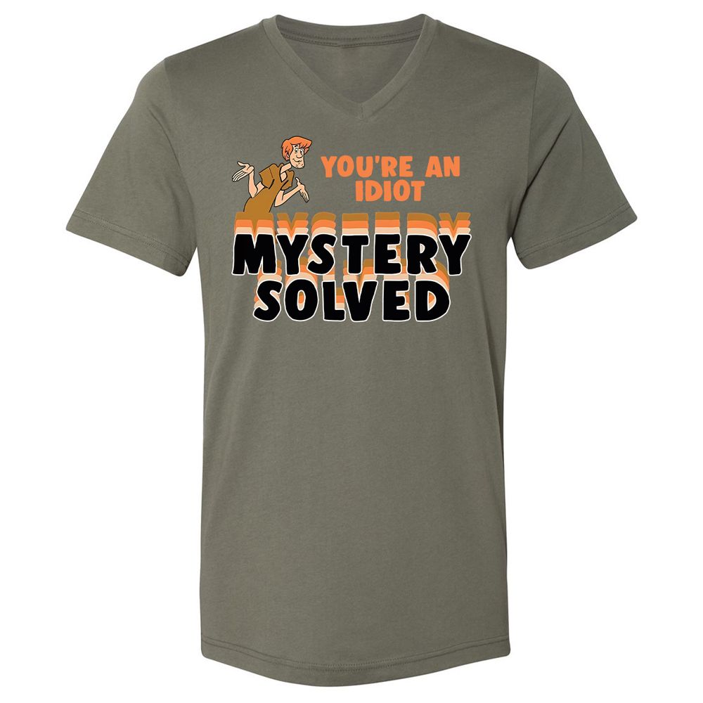 Unisex V-Neck T-Shirt - 73KPPJHN - Military Green - 10