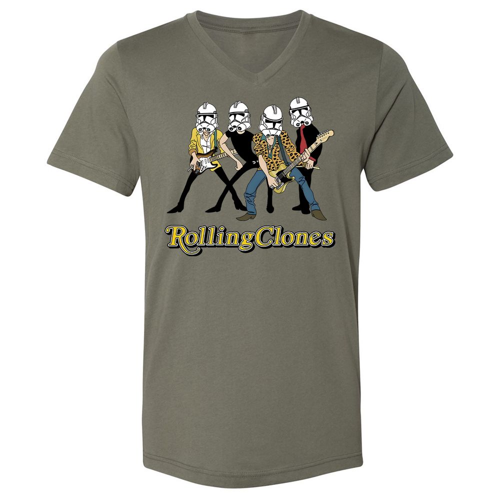 Unisex V-Neck T-Shirt - CZCS1VRM - Military Green - 10