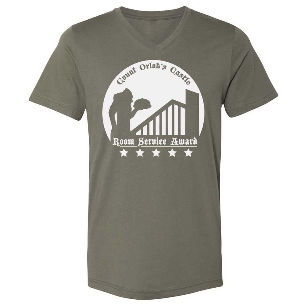 Unisex V-Neck T-Shirt - 5FQ182DM - Military Green - 10