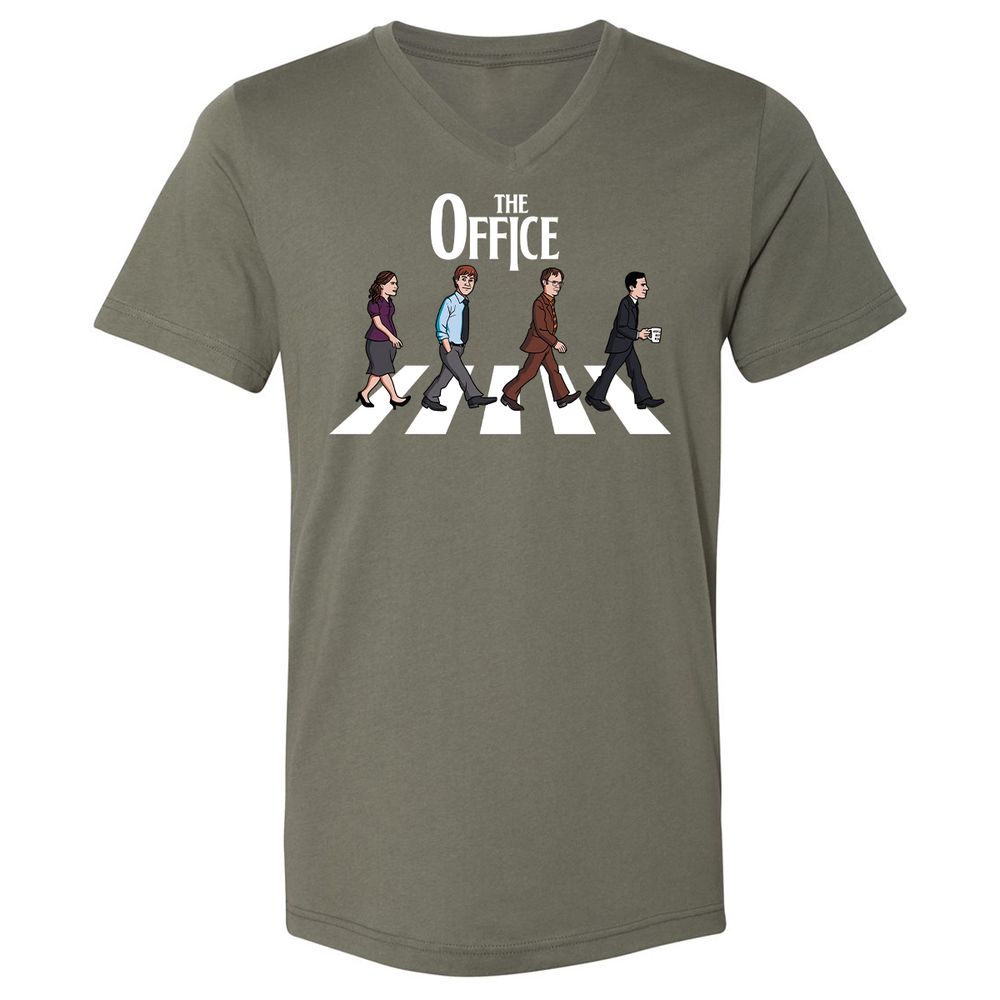 Unisex V-Neck T-Shirt - 4BYWHTRC - Military Green - 10