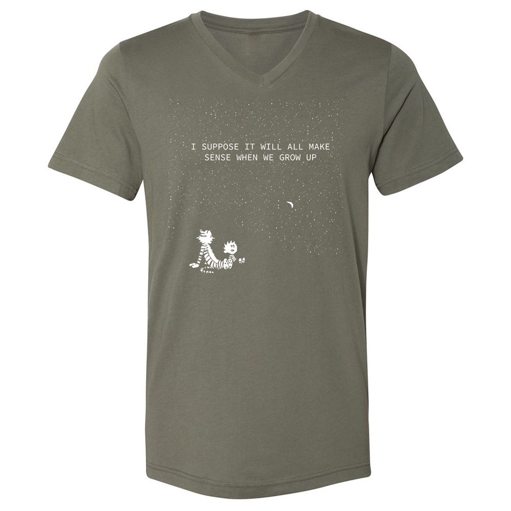 Calvin and Hobbes Stars - Military Green - 10