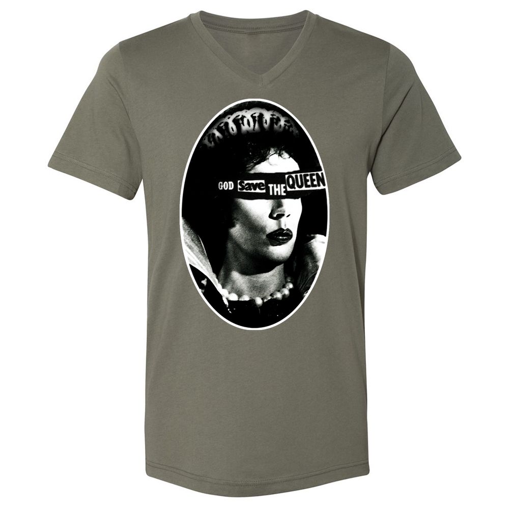 Unisex V-Neck T-Shirt - 3P9CEKJN - Military Green - 10