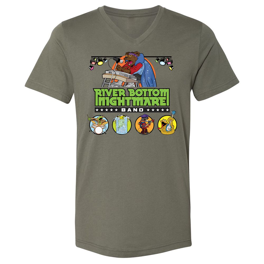 Unisex V-Neck T-Shirt - ASZ927UP - Military Green - 10