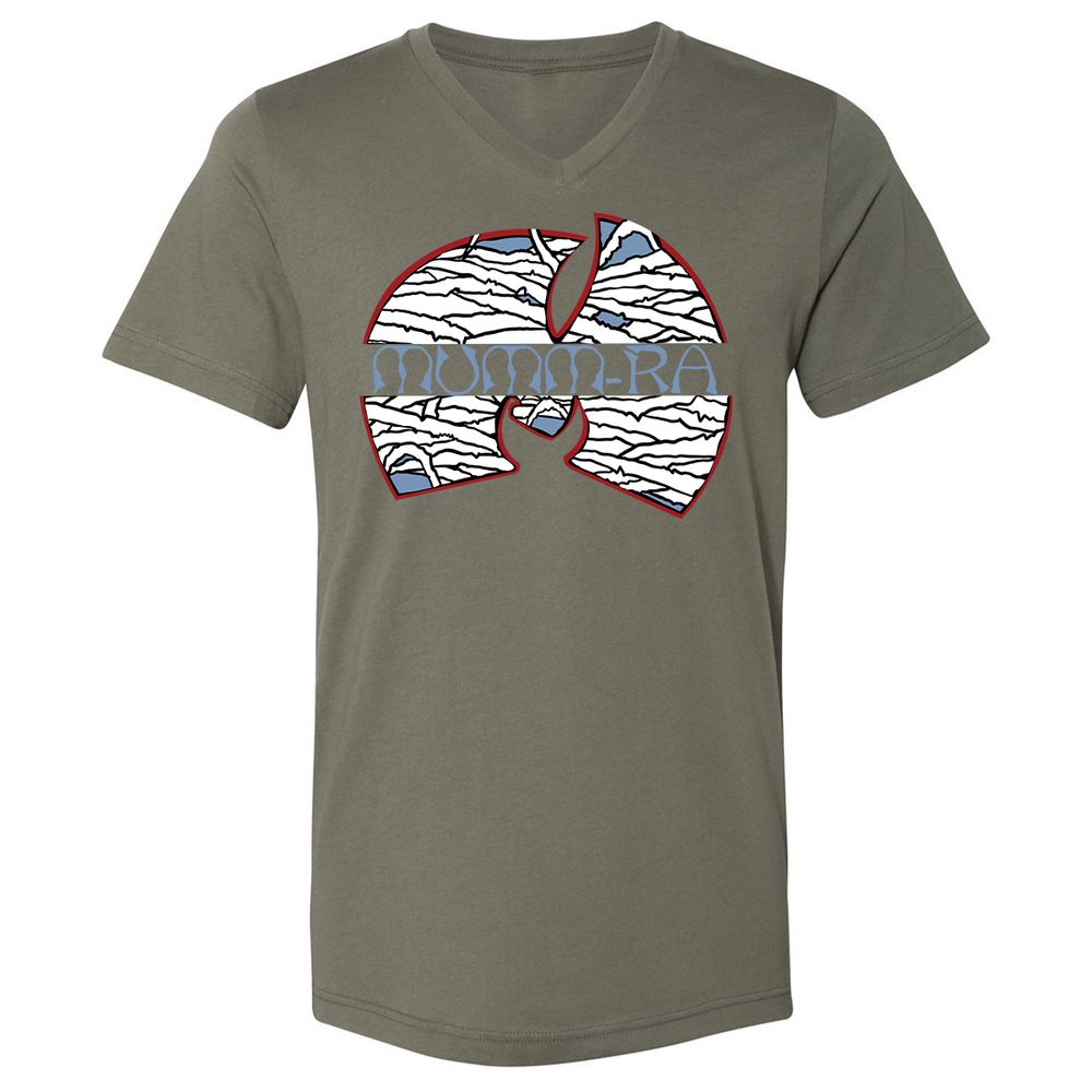 Unisex V-Neck T-Shirt - 3B8EM4JL - Military Green - 10