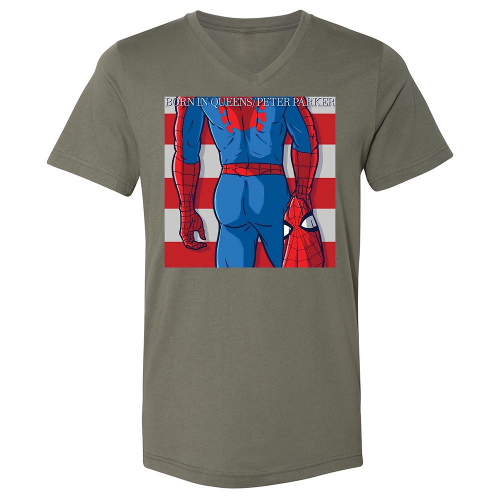 Unisex V-Neck T-Shirt - PR1H39WB - Military Green - 10