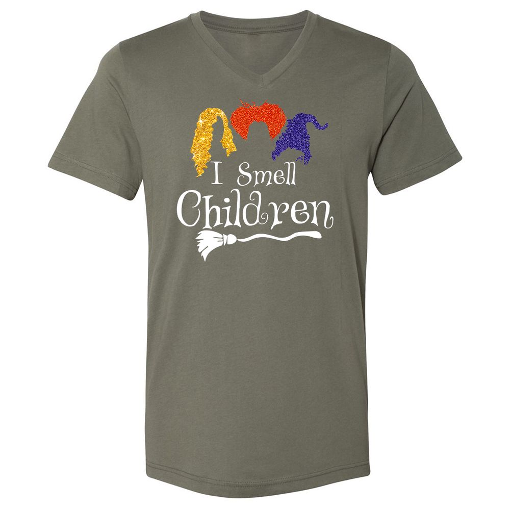 Unisex V-Neck T-Shirt - MFDF78UX - Military Green - 10