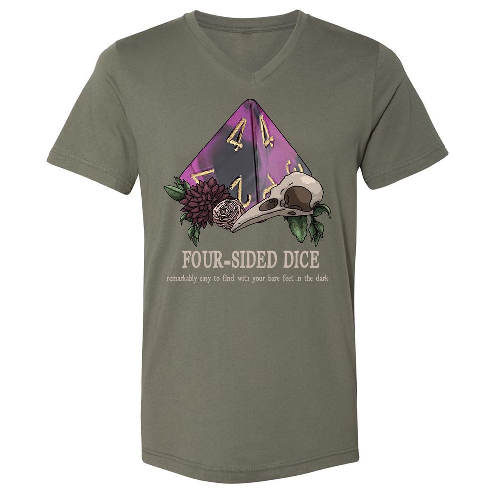 Unisex V-Neck T-Shirt - C1PYPELY - Military Green - 10
