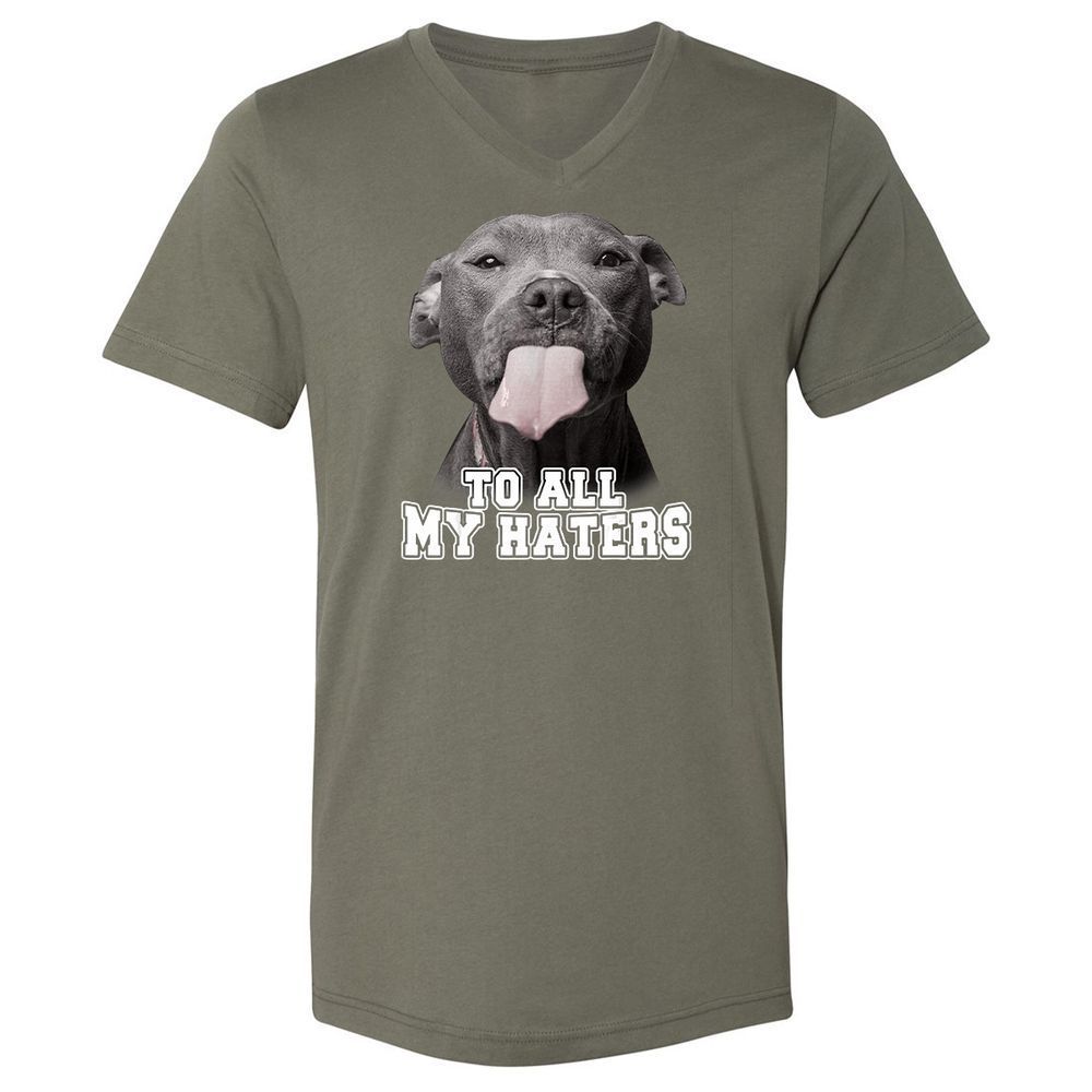 Unisex V-Neck T-Shirt - 3Z36GRAF - Military Green - 10