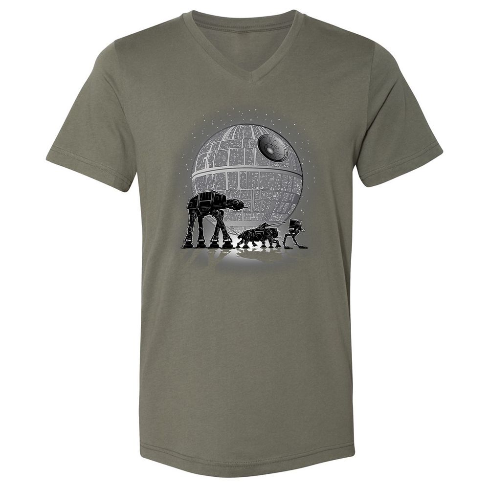 Unisex V-Neck T-Shirt - UCUYG481 - Military Green - 10