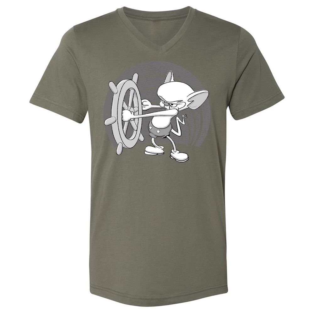 Unisex V-Neck T-Shirt - S1ASR1KT - Military Green - 10