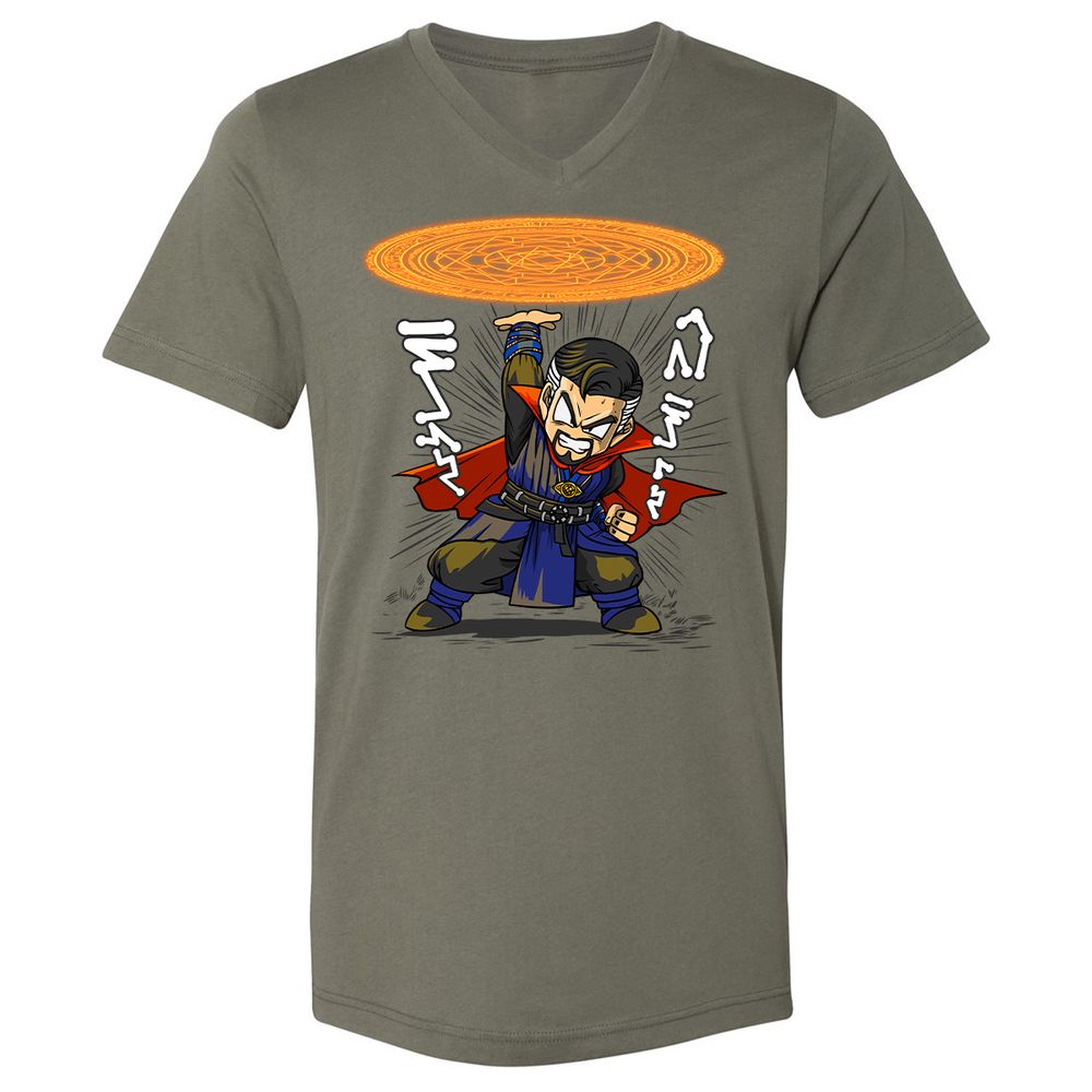 Unisex V-Neck T-Shirt - DJU65KW1 - Military Green - 10