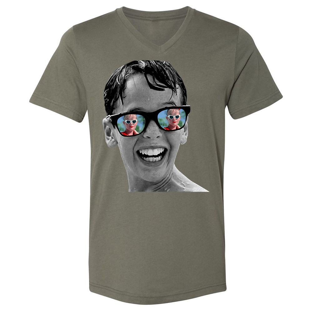 Unisex V-Neck T-Shirt - DGPL9E3P - Military Green - 10