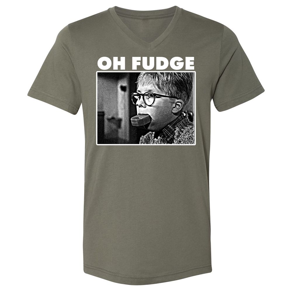 Unisex V-Neck T-Shirt - CSLE968Y - Military Green - 10