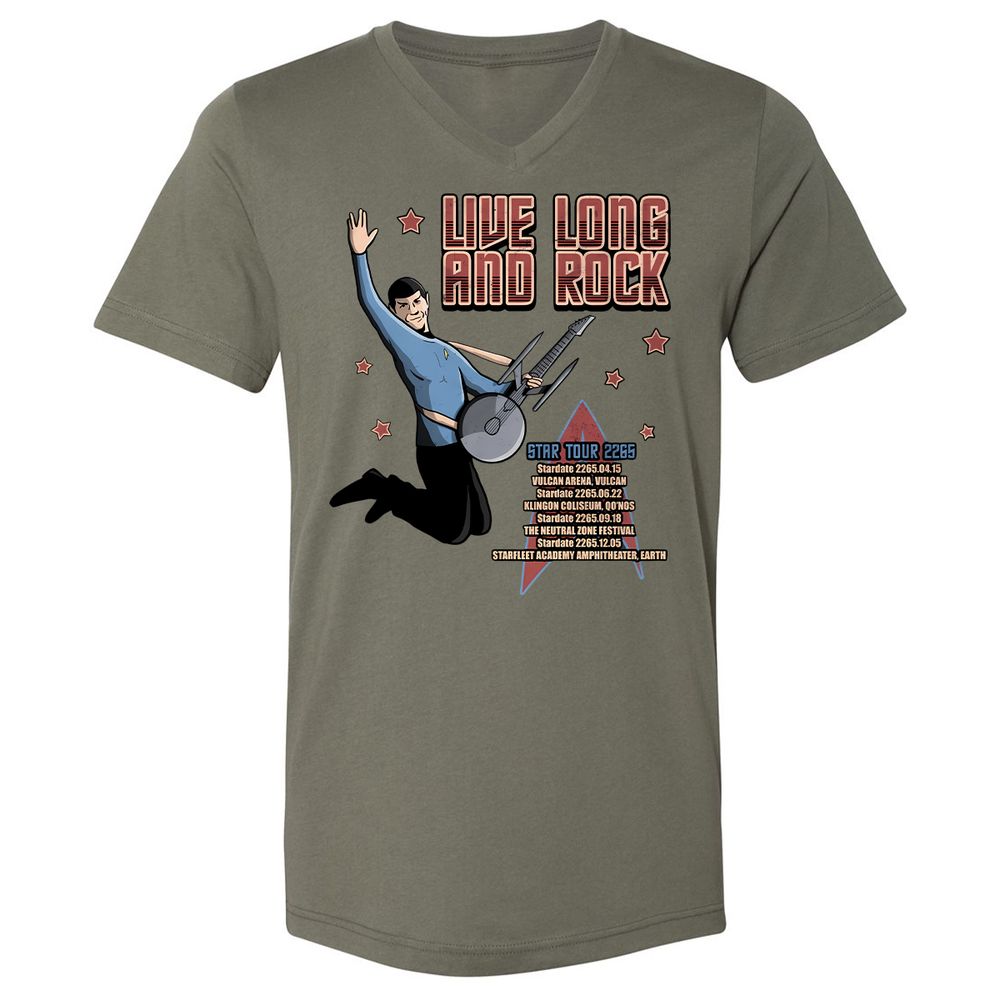 Unisex V-Neck T-Shirt - 5WE671U4 - Military Green - 10