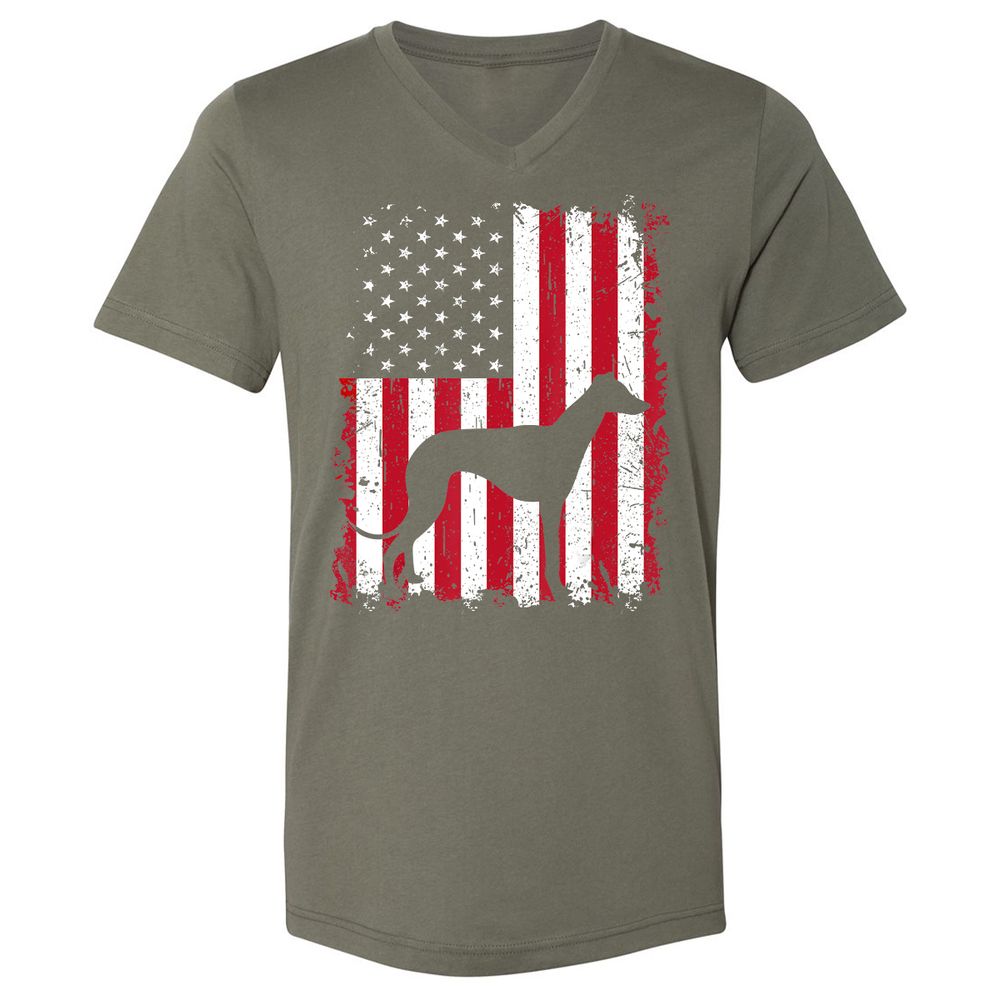 Unisex V-Neck T-Shirt - 1UV9HNRV - Military Green - 10