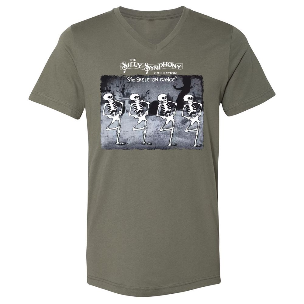 Unisex V-Neck T-Shirt - PZZUQTHR - Military Green - 10