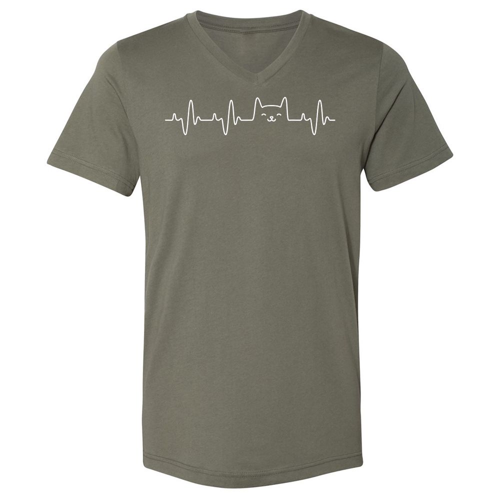 Unisex V-Neck T-Shirt - YKSDWYUS - Military Green - 10