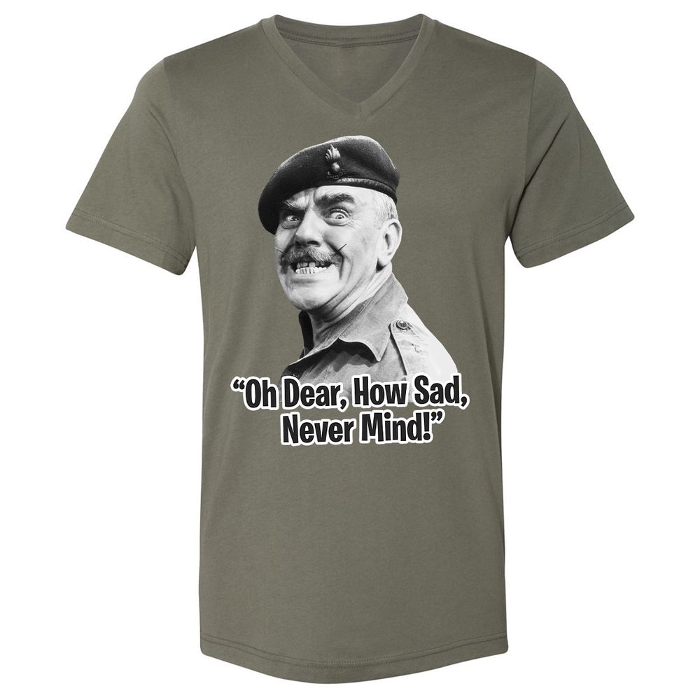 Unisex V-Neck T-Shirt - HNMRFRZ8 - Military Green - 10