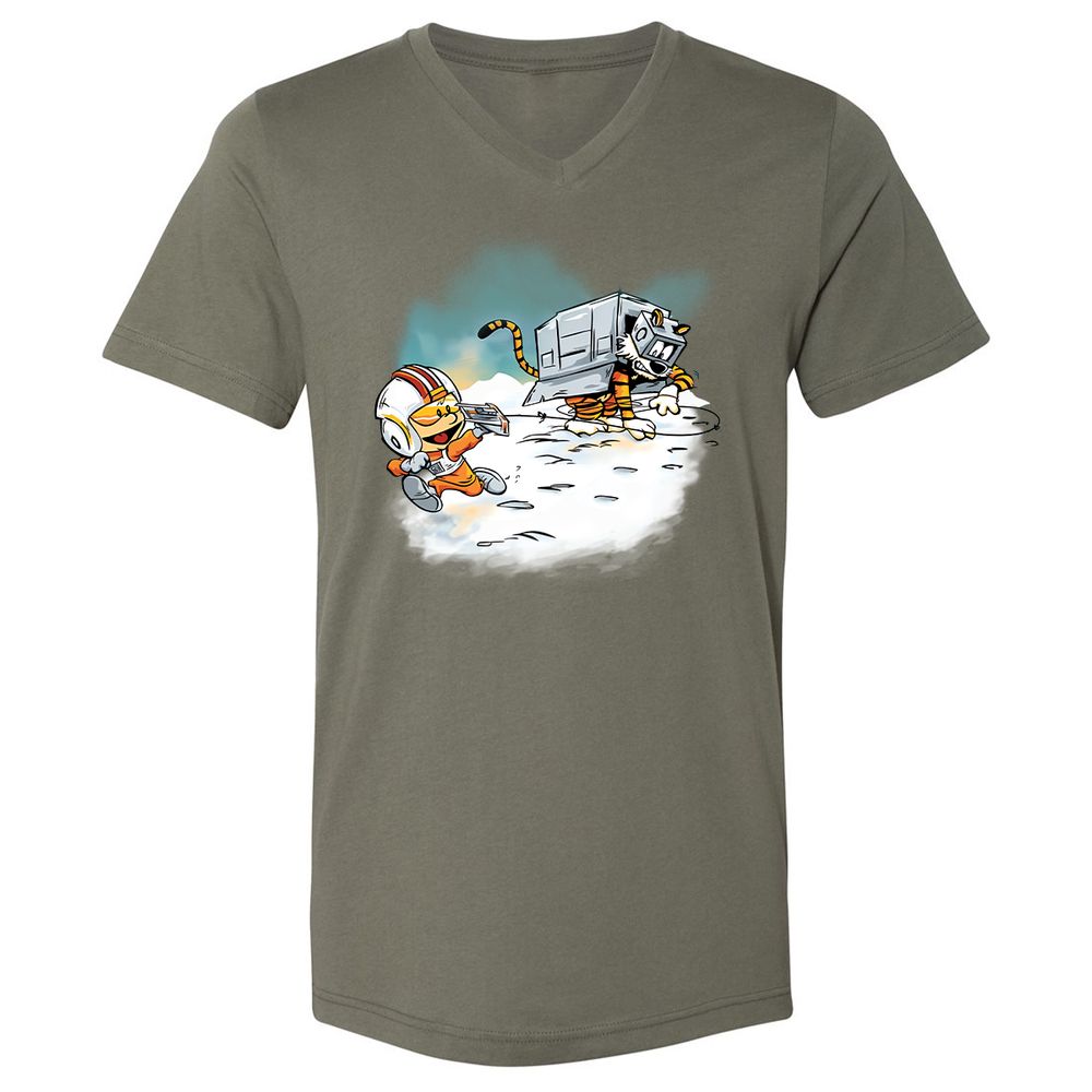 Unisex V-Neck T-Shirt - 8GXEC35N - Military Green - 10