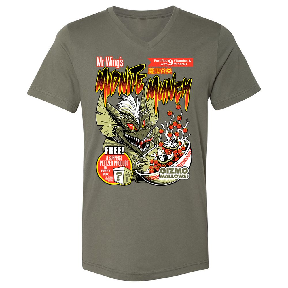 Unisex V-Neck T-Shirt - 8HDSG3DU - Military Green - 10
