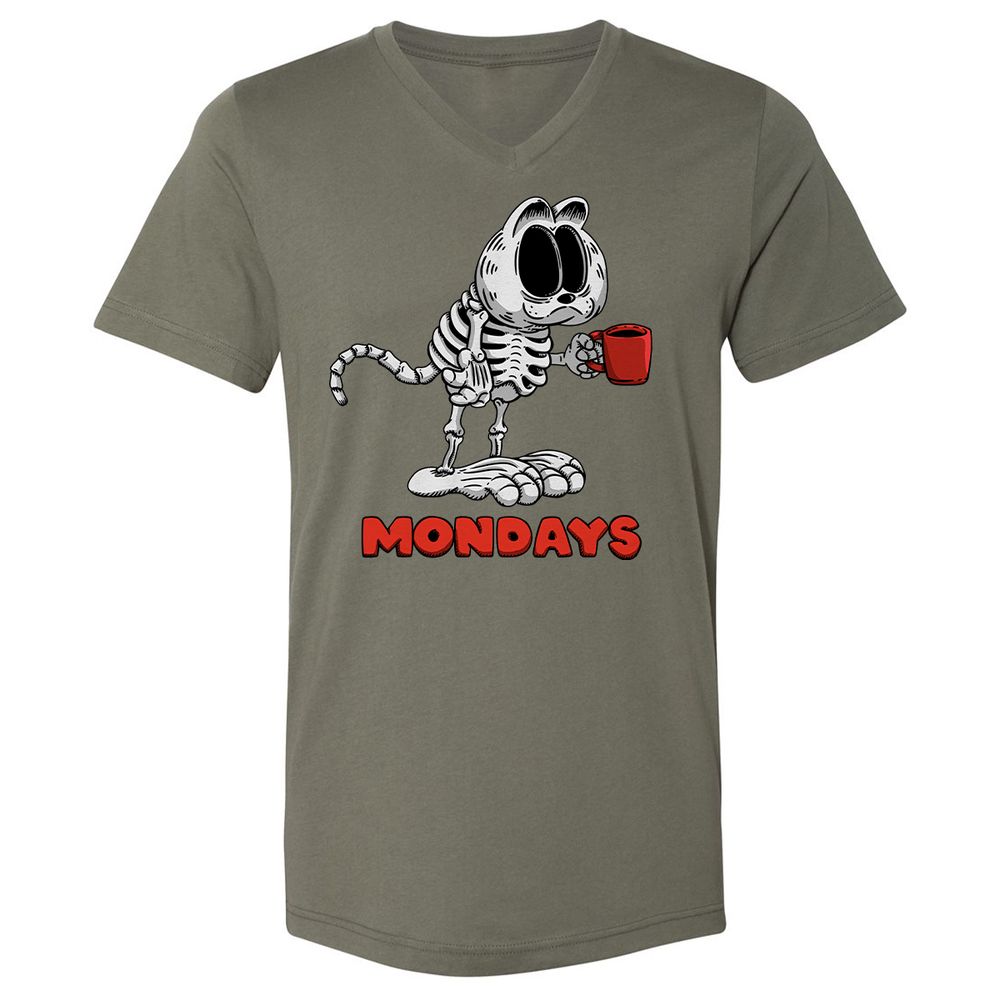 Unisex V-Neck T-Shirt - VSCKE4EM - Military Green - 10