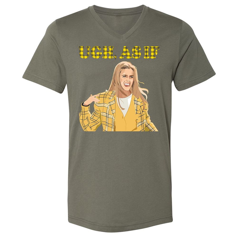 Unisex V-Neck T-Shirt - 4SN6LVST - Military Green - 10
